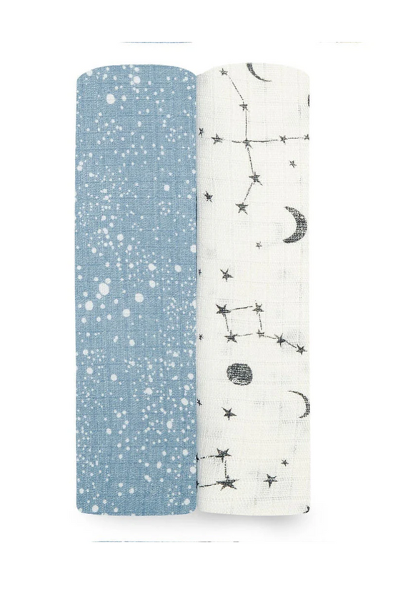 PACK 2 SWADDLE BAMBOO ADEN & ANAIS COSMIC GALAXY