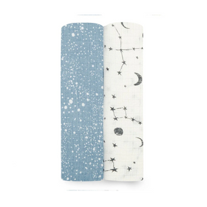 PACK 2 SWADDLE BAMBOO ADEN & ANAIS COSMIC GALAXY