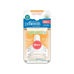 TETINA BOCA ANCHA OPTIONS RECIEN NACIDO 2UN - DR. BROWN'S