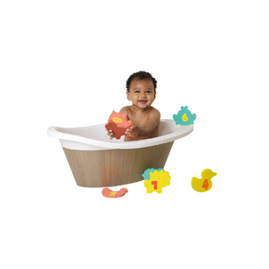 JUGUETES DE BAÑO CON MALLA ORGANIZADORA 12 U - CLEVAMAMA