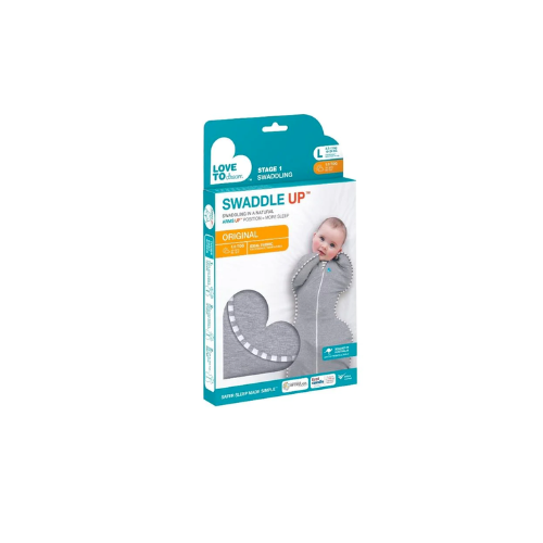 SAQUITO DE DORMIR SWADDLE UP ETAPA 1 TOG 1.0  TALLA M  -GRIS  - LOVE TO DREAM