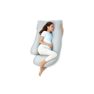 ALMOHADA DE EMBARAZO FORMA DE U CON TELA REFRESCANTE - MOMCOZY