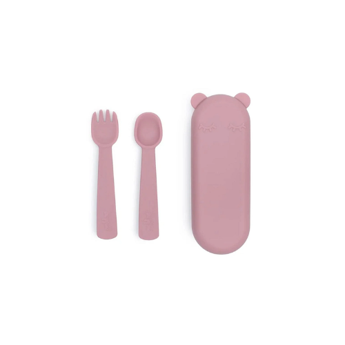 CUBIERTOS CON CAJA WE MIGHT BE TINY ROSA