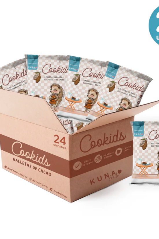 CAJA DE COOKIDS SALUDABLES KUNA CACAO 30 GR