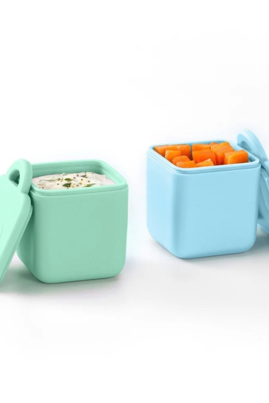 Recipientes de silicona para aderezo con tapa 4 onzas OmieBox
