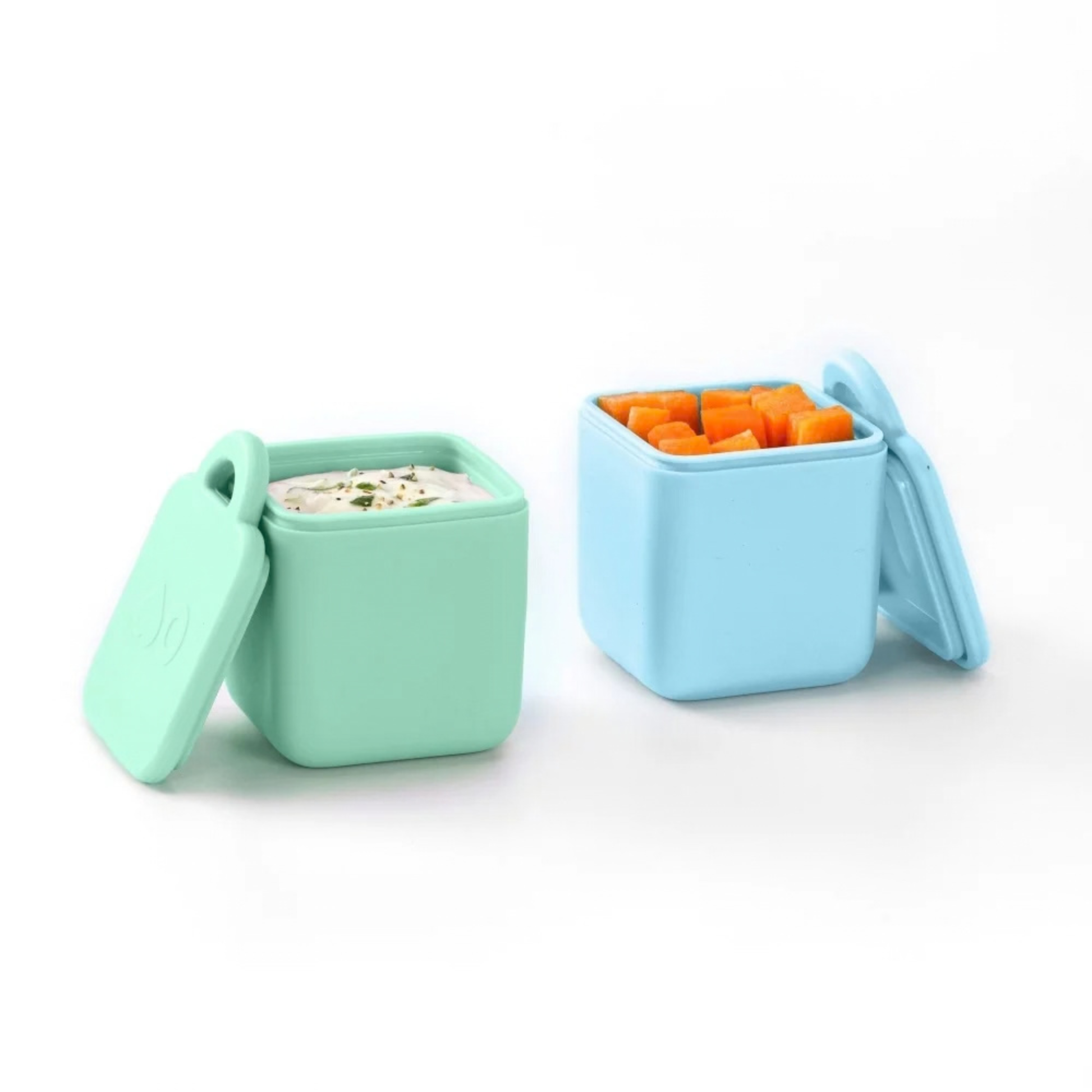 Recipientes de silicona para aderezo con tapa 4 onzas OmieBox