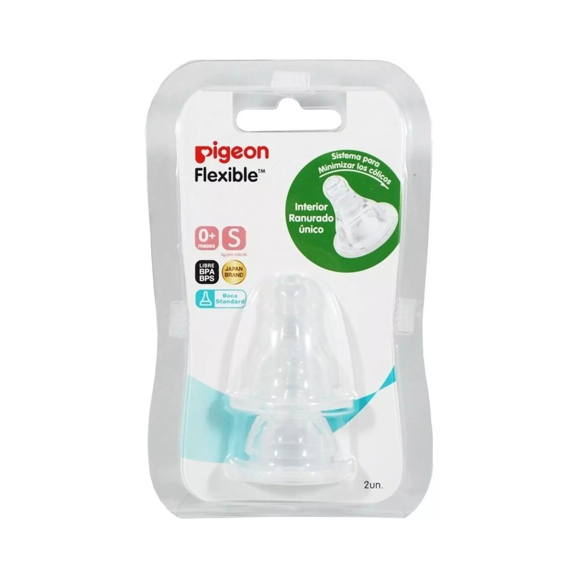 Repuesto Tetina Pigeon Flexible x2 Unidades (Boca Standard)
