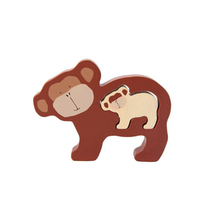 PUZZLE BEBÉS DE MADERA SR. MONO  TRIXIE