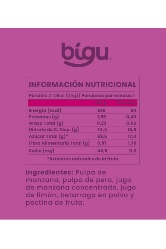 ROLLOS BETERRAGA 125 GR - BIGU