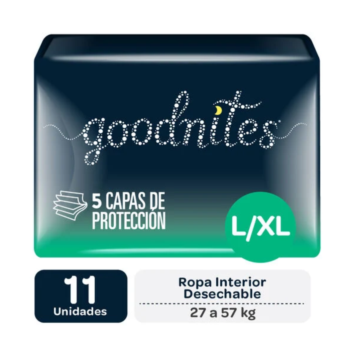 PANTS  HUGGIES GOODNITE  L/XL 11 un UNISEX