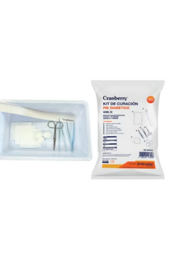 Kit De Curación Estéril Pie Diabético Cranberry