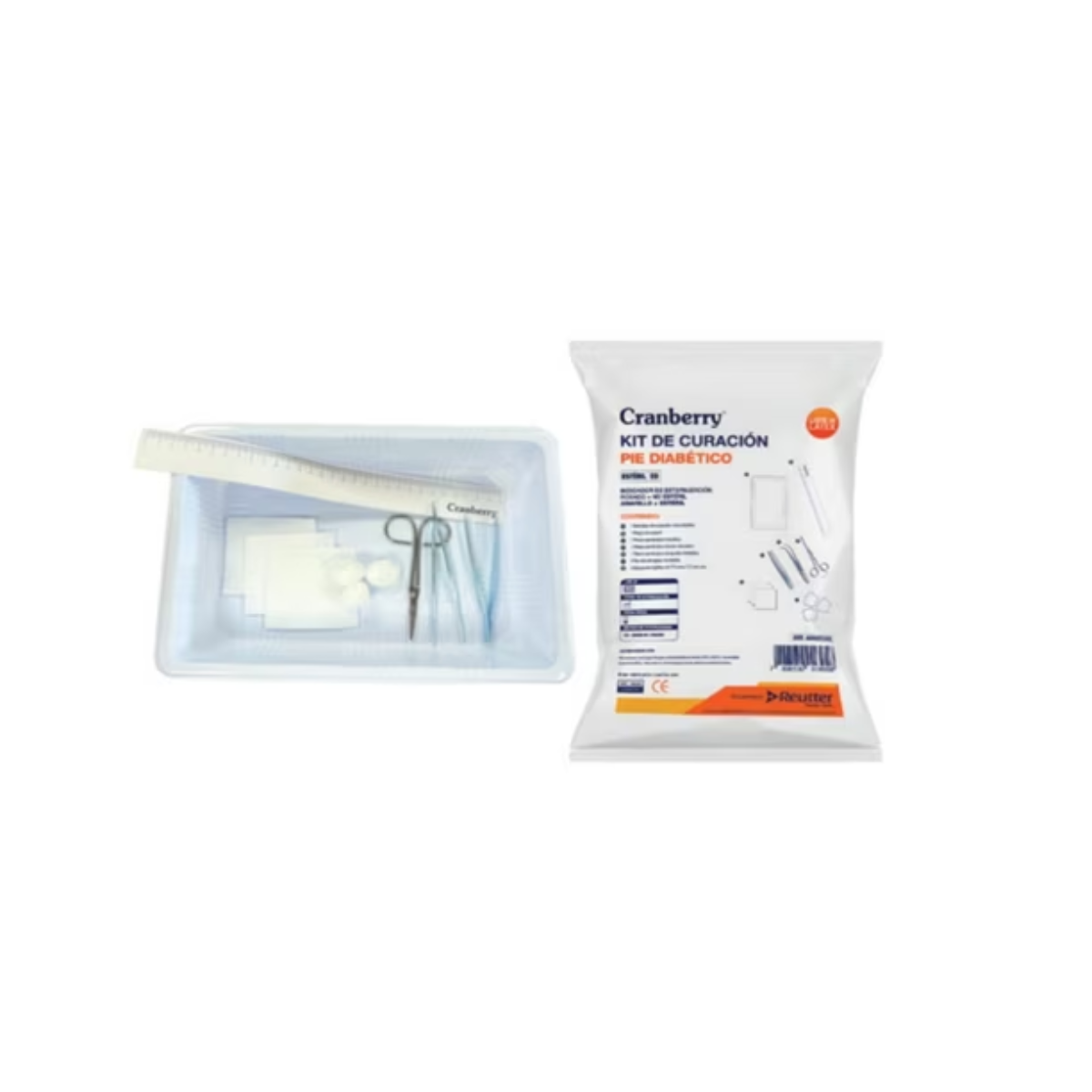 Kit De Curación Estéril Pie Diabético Cranberry