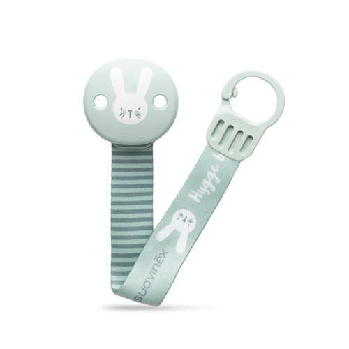 PORTA CHUPETE CINTA VERDE HYGGE  - SUAVINEX