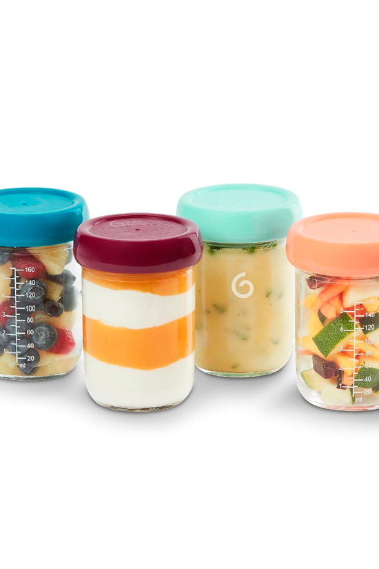Set de 4 bowls de vidrio de 220 ml +0m Babymoov