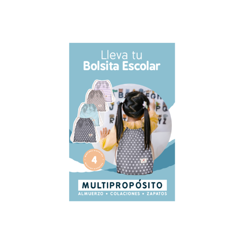 BOLSA NIÑOS MULTIFUCIÓN TIPO MORRAL GRÁFICO GRIS  - AMAMANTAS