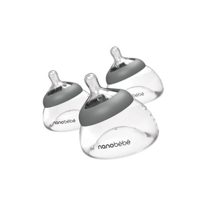 PACK 3 MAMADERAS DE LACTANCIA 150 ML NANOBEBE