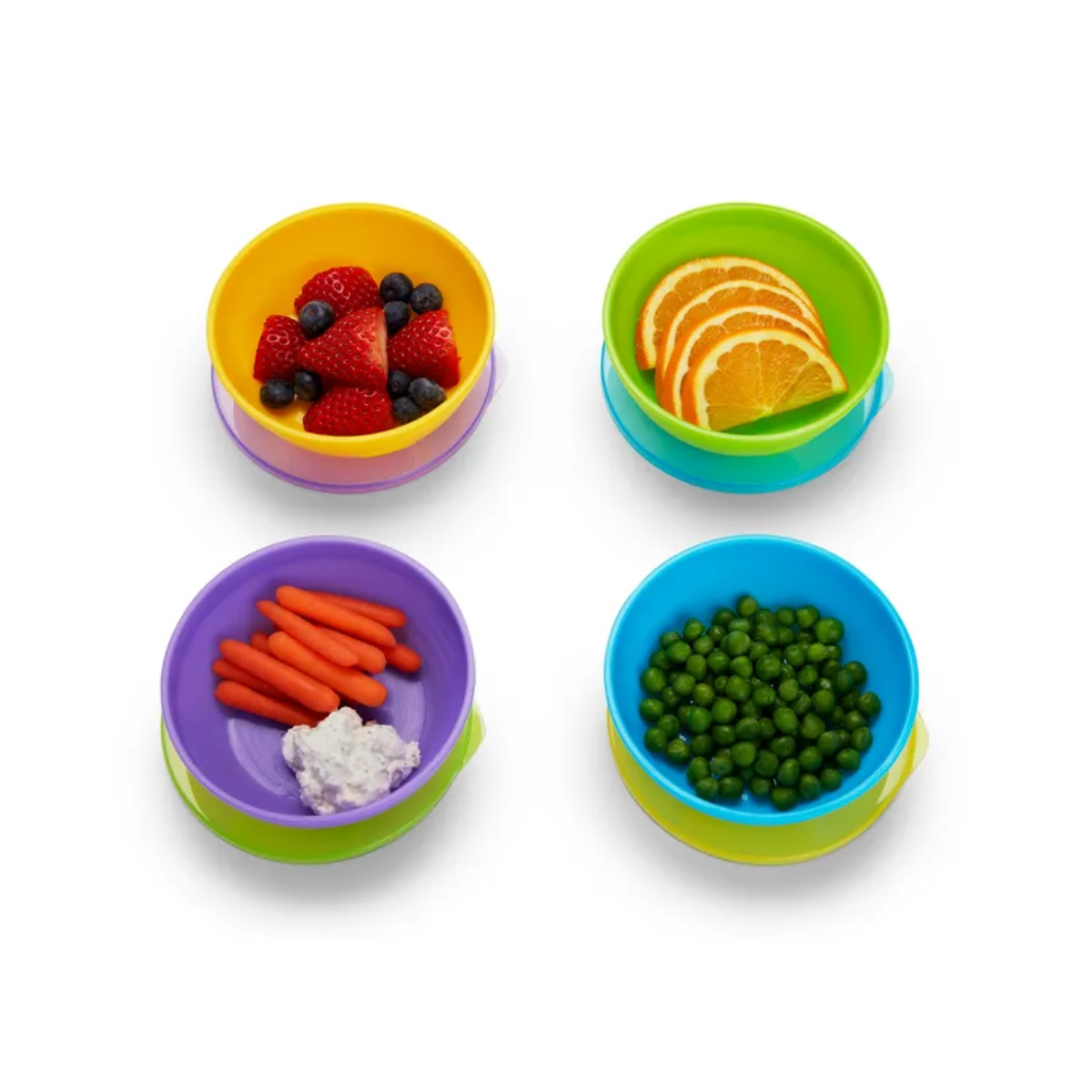 PACK 4 BOWLS LOVE  MULTICOLOR  Y 2 CUCHARASMUNCHKIN