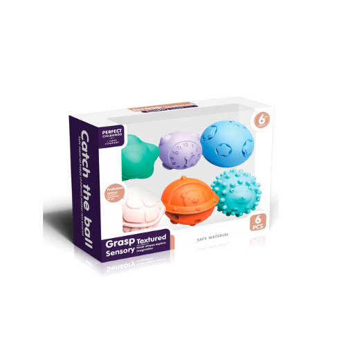 PELOTAS SENSORIALES  6  PIEZAS GRASP
