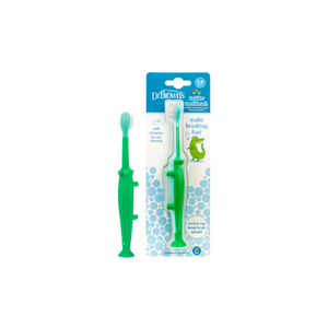 CEPILLO DE DIENTES PARA BEBÉS Y NIÑOS COCODRILO 1-4 AÑOS - DR. BROWN'S