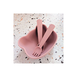 CUBIERTOS CON CAJA WE MIGHT BE TINY ROSA