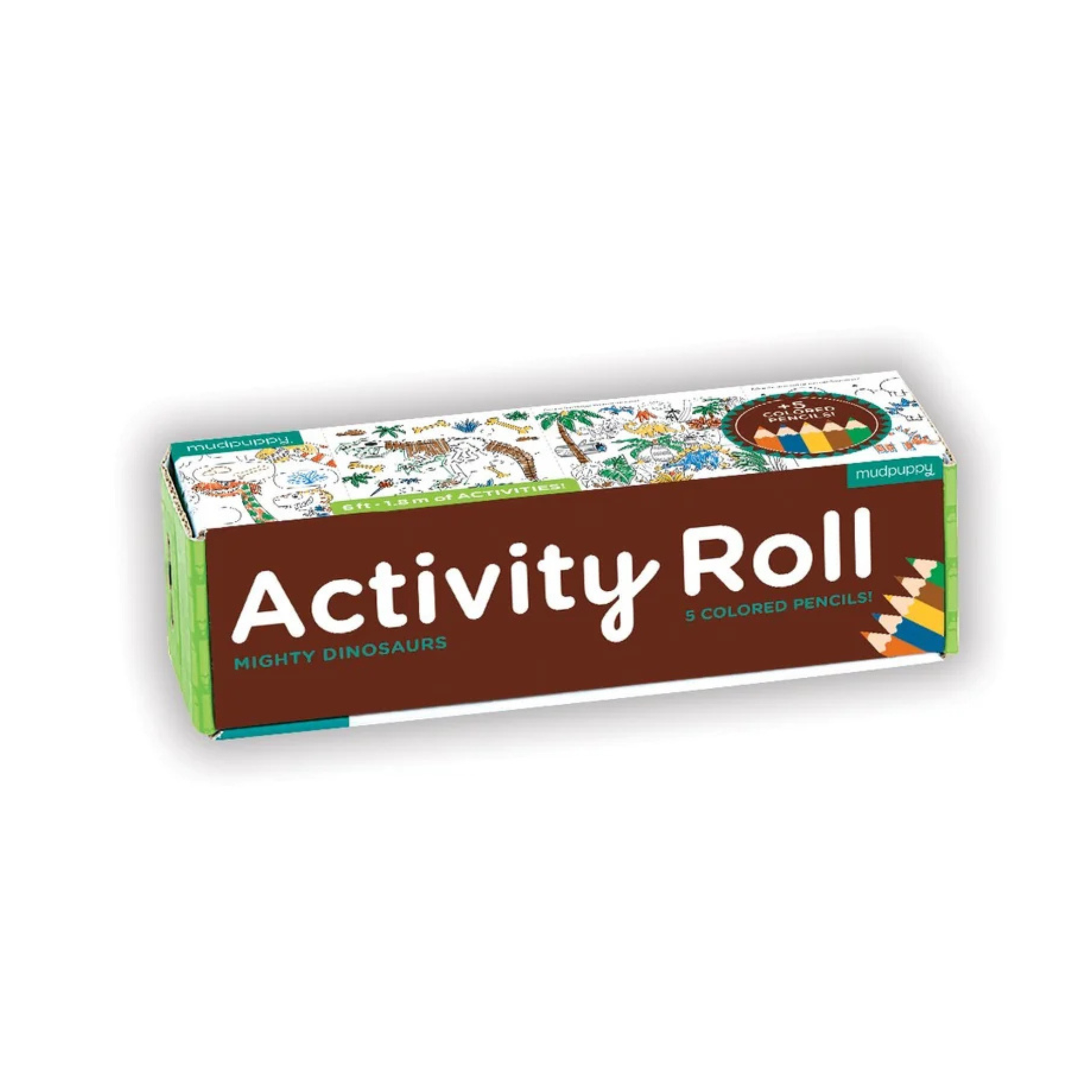 Rollo para Colorear con Colores Mighty Dinosaurs Mudpuppy 1.8mts