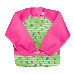 BABERO IMPERMEABLE VERDE SANDÍA MANGA  LARGA GREEN SPROUTS
