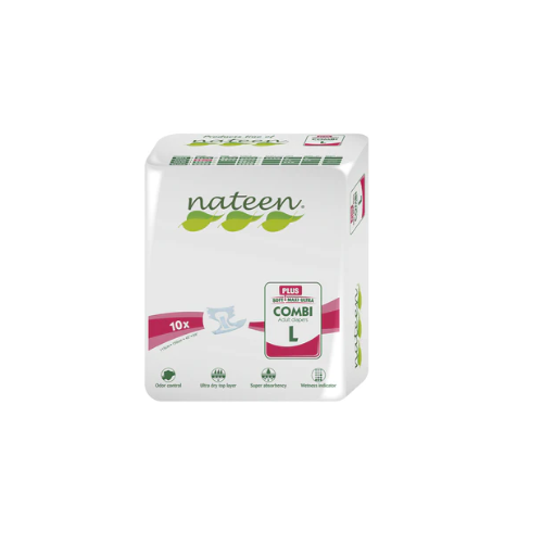 PAÑAL ADULTO COMBI PLUS L 10 U - NATEEN