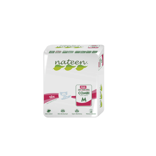 PAÑAL ADULTO COMBI PLUS M 10 U - NATEEN