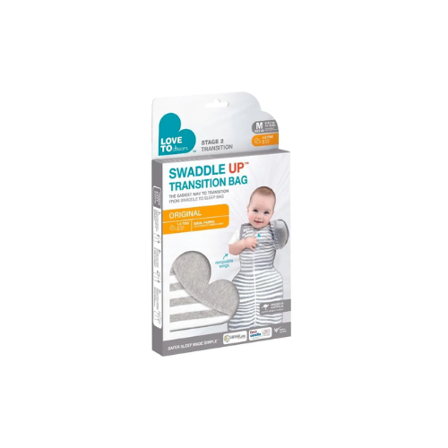 SAQUITO DE DORMIR PARA BEBÉ SWADDLE  UP™ TRASICIÑON ETAPA 2 TOG 1.0 Gris TALLA L - LOVE TO DREAM