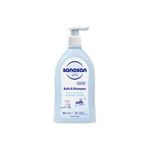 GEL DE BAÑO Y CHAMPÚ DE BEBÉ 500ml  - SANOSAN