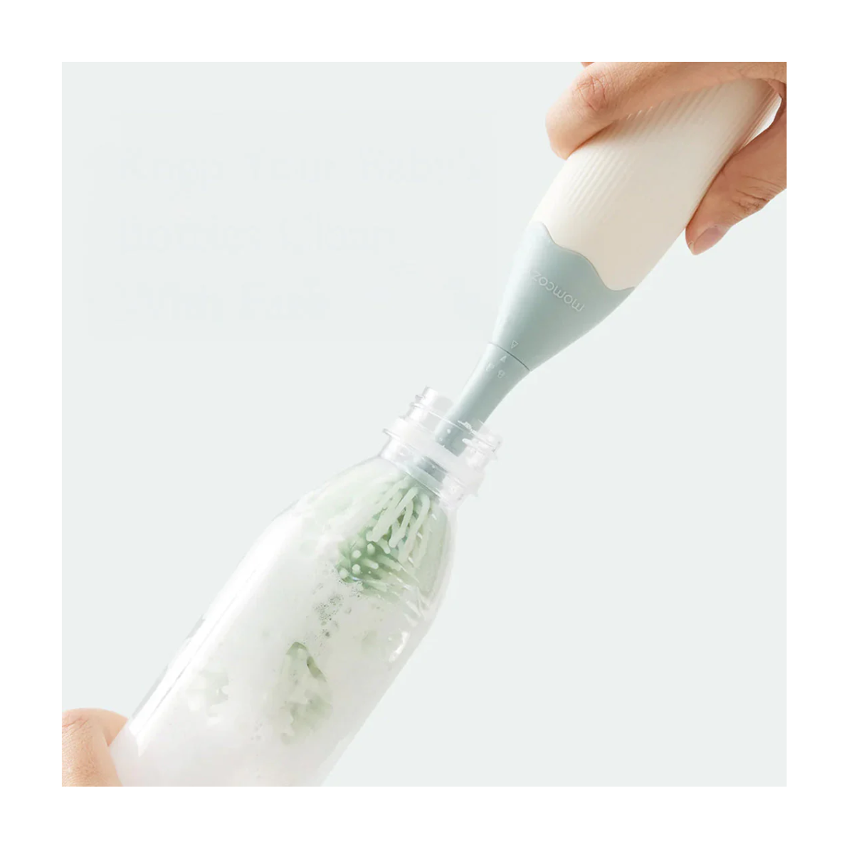 Kit de Cepillos para Biberones Momcozy Push-Press