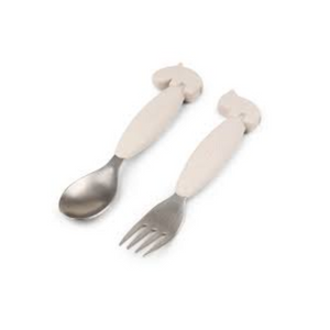 SET DE CUCHARA Y TENEDOR ARENA - DONE BY DEER
