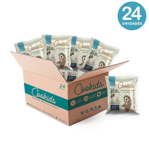 CAJA DE COOKIDS SALUDABLES KUNA ORIGINAL 30 GR