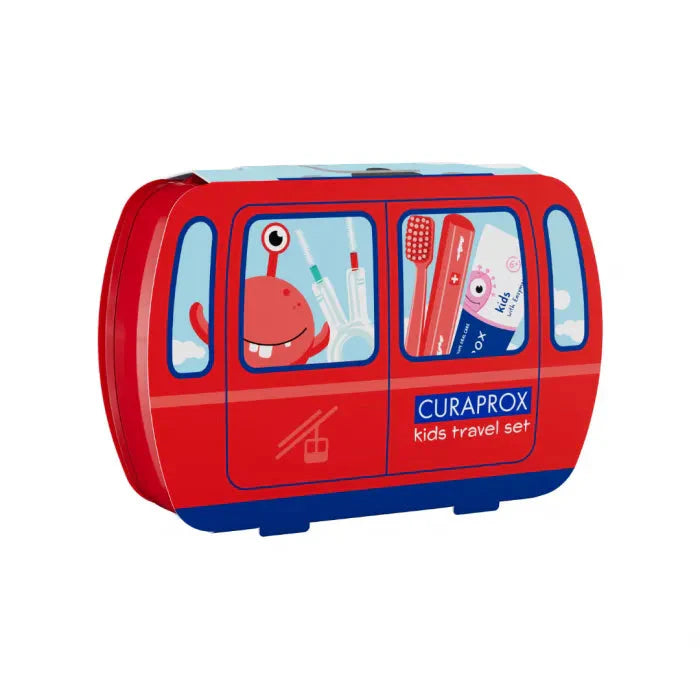 Kids Travel Set Curaprox (cepillo + pasta + interdental)