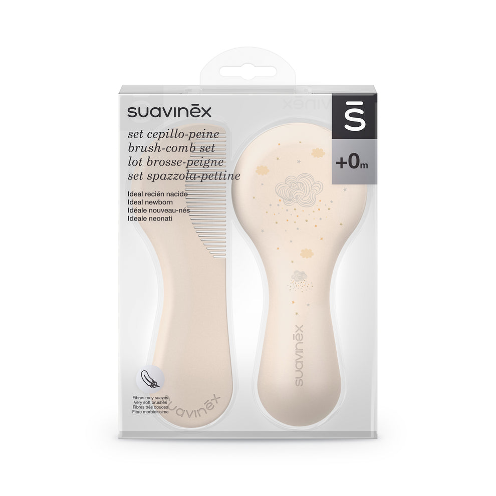 CEPILLO Y PEINETA BEIGE - SUAVINEX