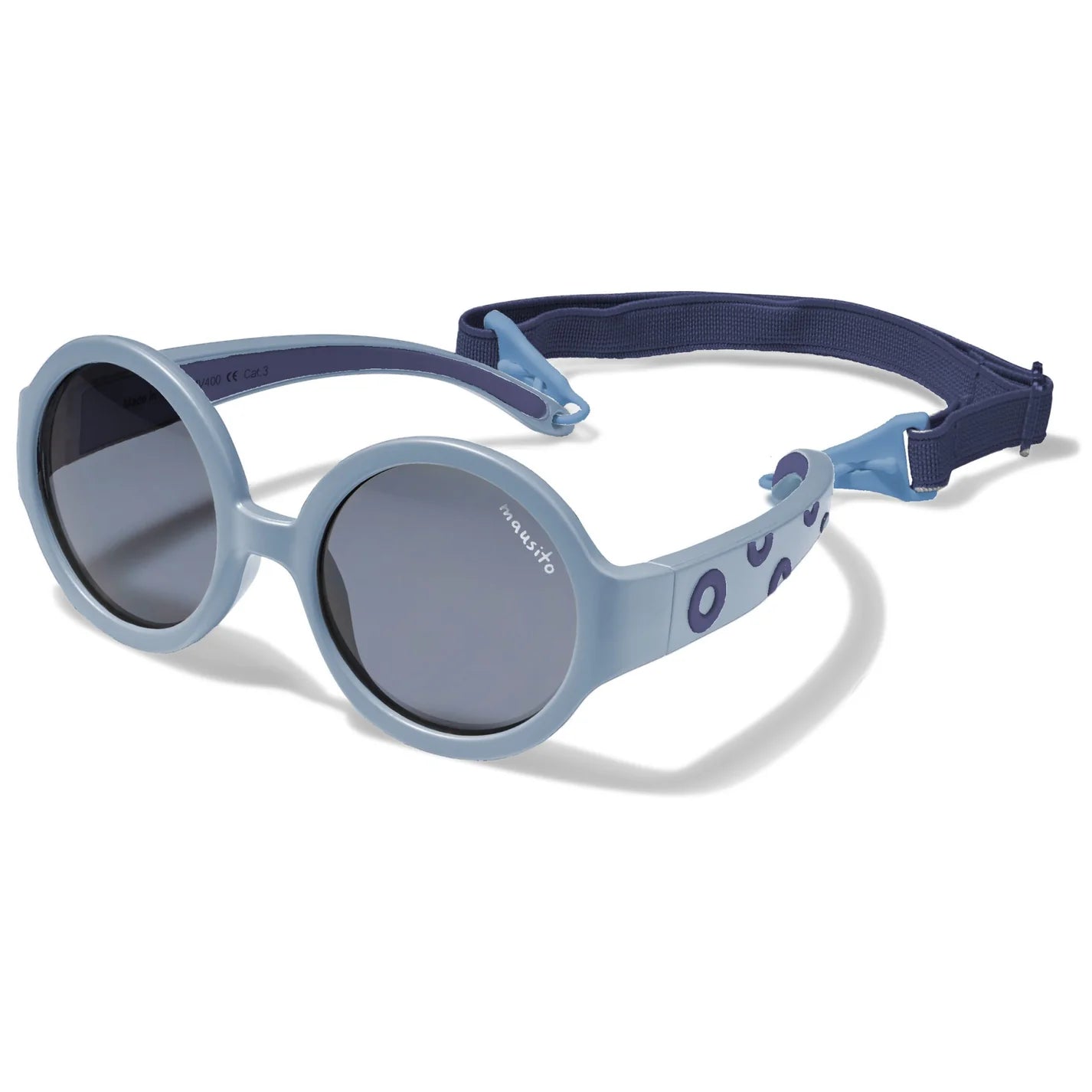 Lentes de Sol para Bebés Mausito The Hippie, Talla M (6 a 24 meses), color Song Blue