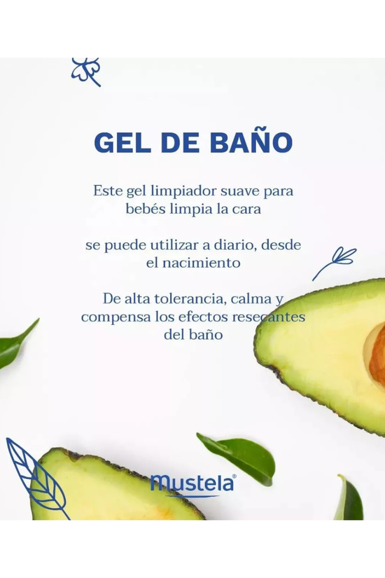 Gel De Baño Suave Para Bebé Mustela 500 Ml