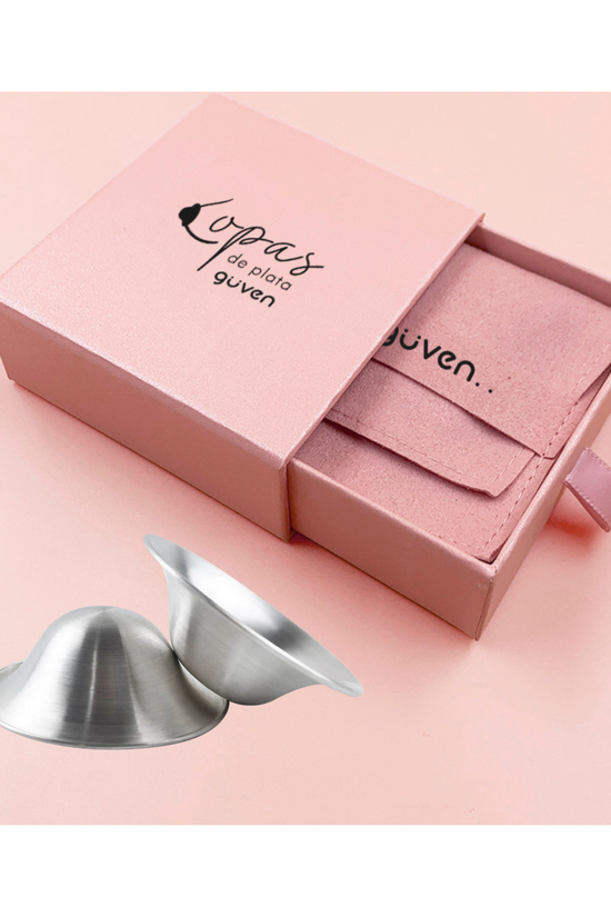 Copas de Plata Trilaminada 999 para Lactancia Guven