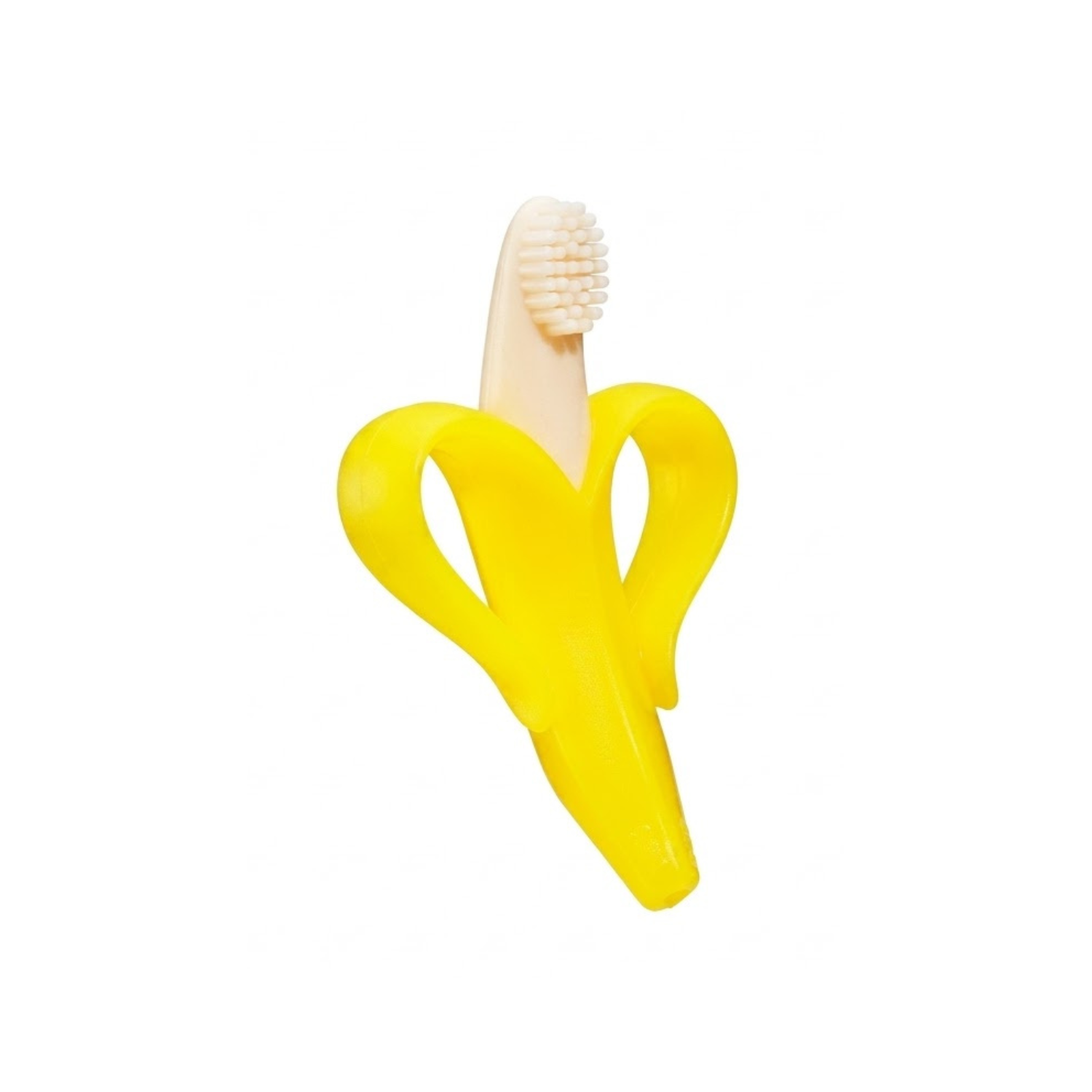 Cepillo Mordedor Baby Banana Silicona 100% Flexible y Segura