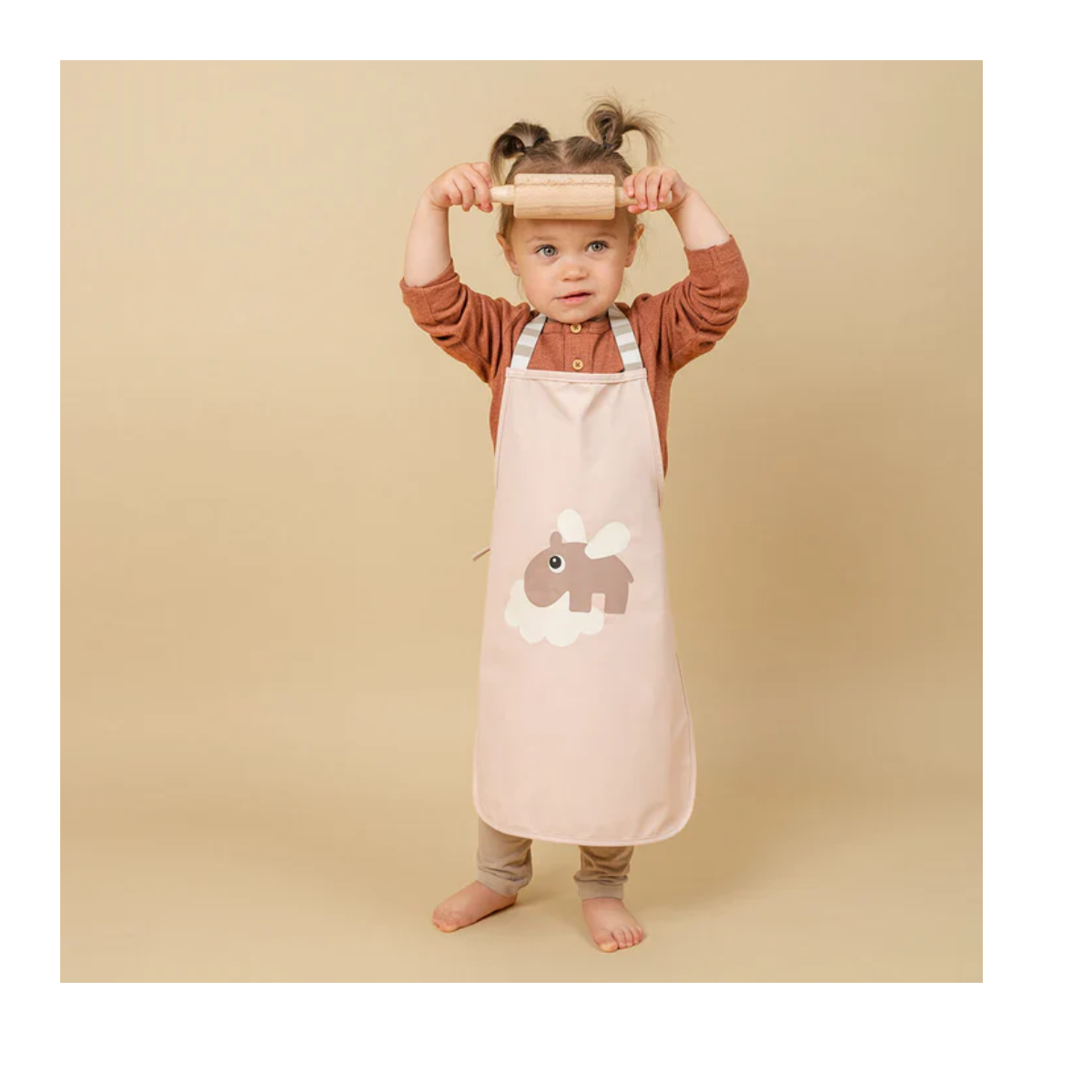 DELANTAL IMPERMEABLE  HAPPY CLOUDS VERDE - DONE BY DEER