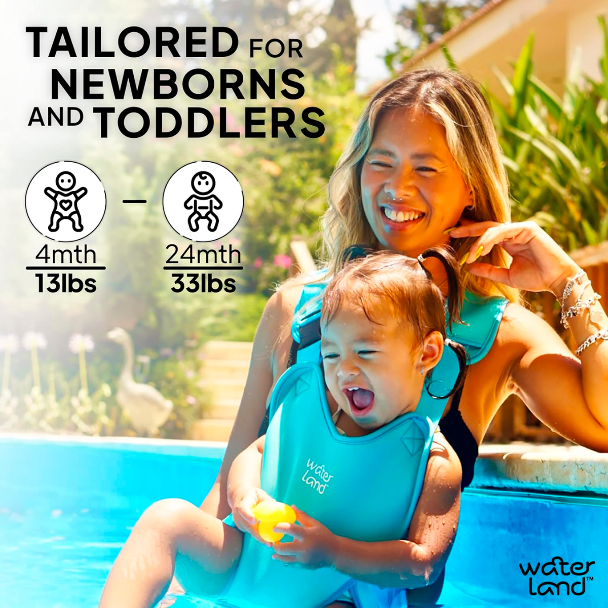 PORTABEBÉS PARA EL AGUA de 4-24 Meses BABY CARRIER THE WATER  & LAND