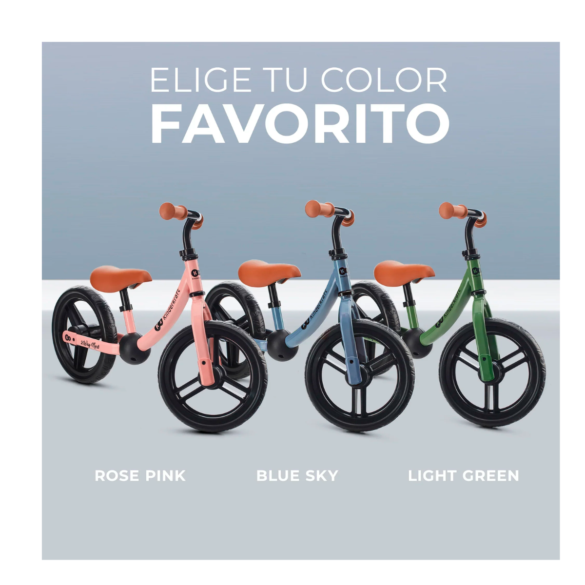 Bicicleta de Balance Kinderkraft 2WAY NEXT Rose Pink