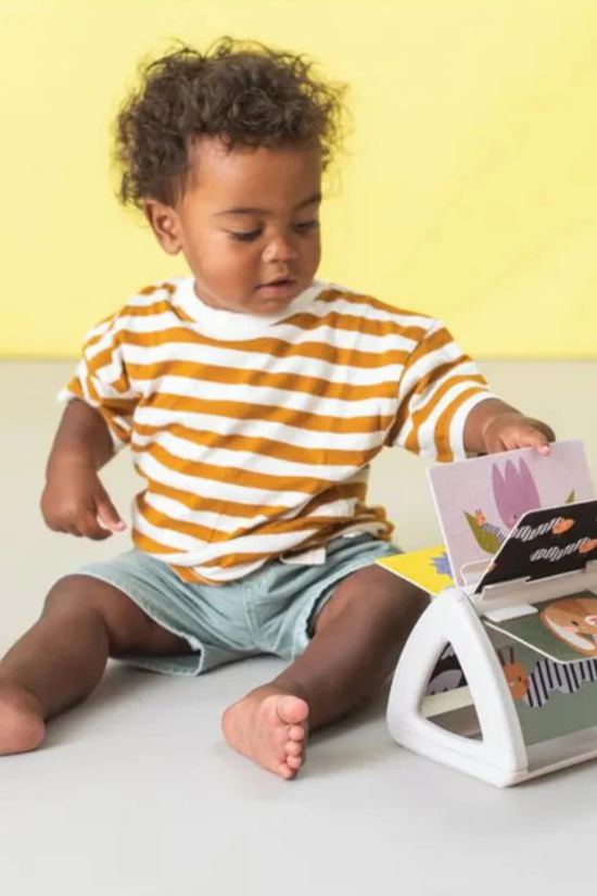 Libro Giratorio para Bebés Tummy Time Blanco y Negro Taf Toy