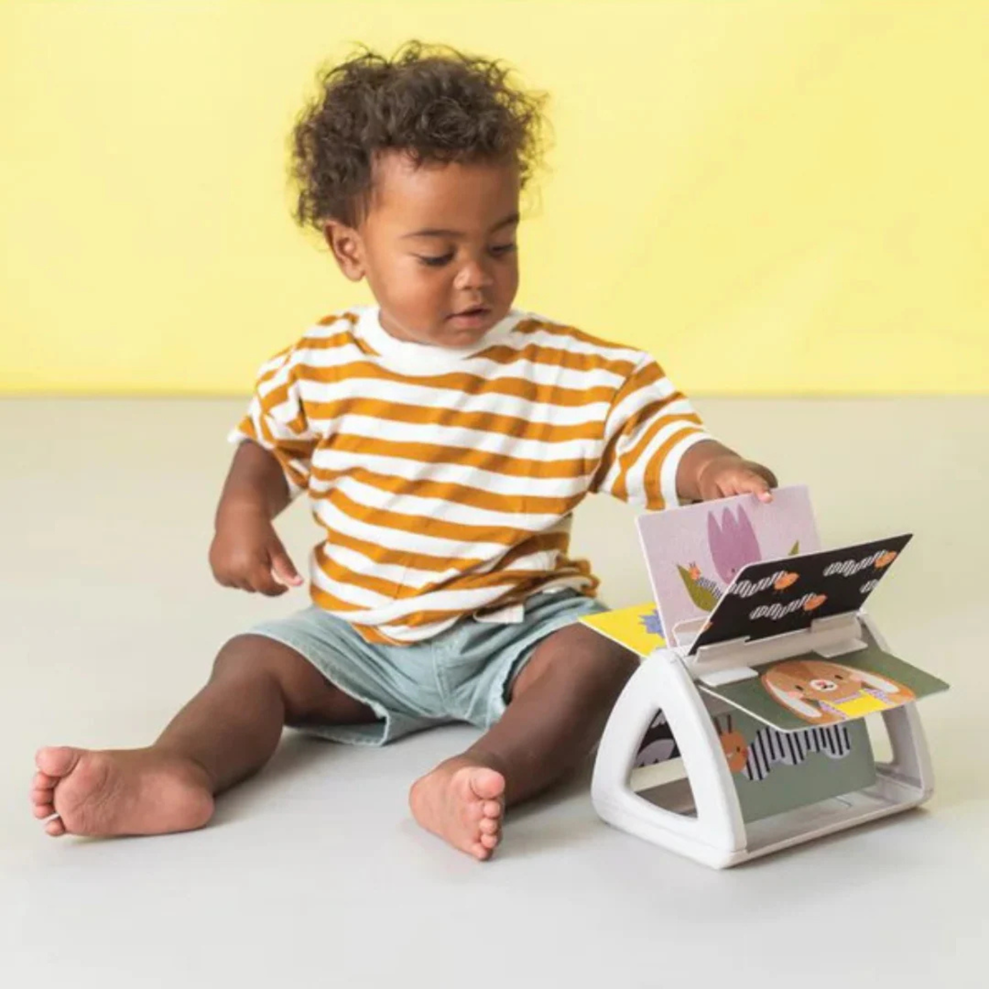 Libro Giratorio para Bebés Tummy Time Blanco y Negro Taf Toy