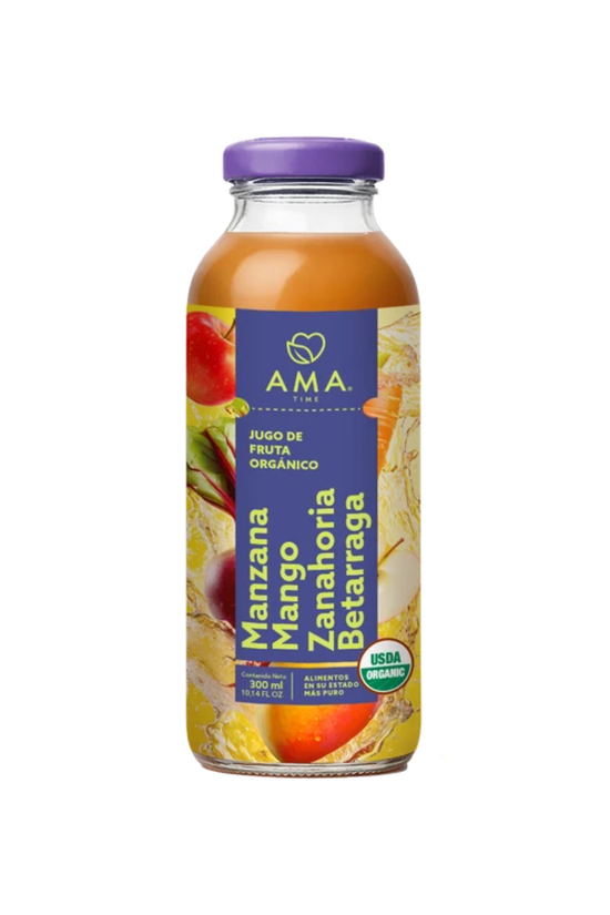 Jugo Orgánico Manzana Mango Zanahoria Betarraga 300 Ml.