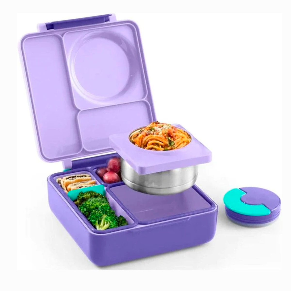 LONCHERA PARA ALMUERZO MORADO OMIEBOX