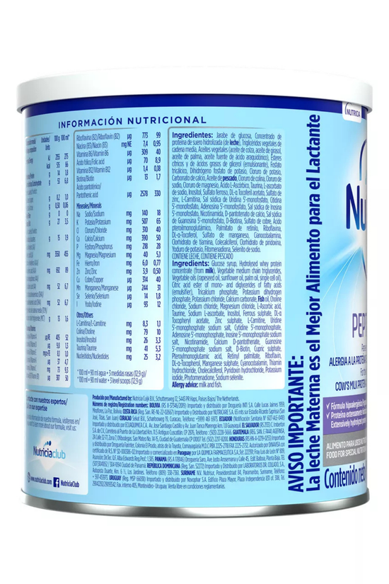 Fórmula Nutrilon Premium+ Pepti Junior Nutricia 0-12 Meses 400 g