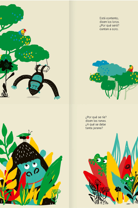 Libro Infantil ¿Por qué ríe el gorila? María Luz Malamud & Nella Gatica Amanuta