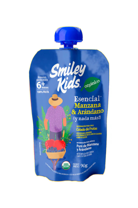 Colado Orgánico de Frutas Smiley Kids 90gr +6m