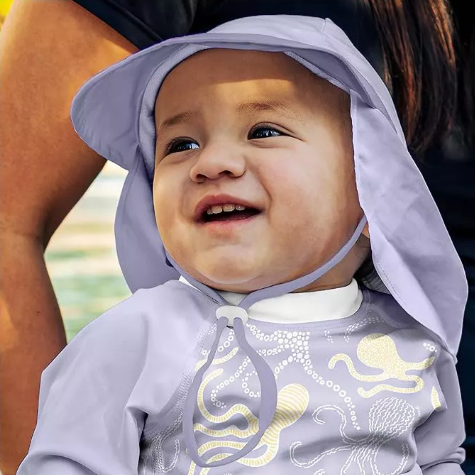 Gorro ecológico con solapa UPF 50+ para bebés Green Sprouts